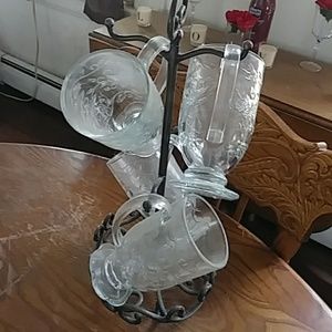 Princess House crystal coffee mugs